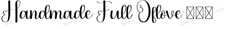 Handmade Full Oflove字体转换